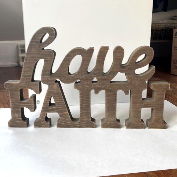 COPY - have FAITH wood decoration - Picture 2 of 5